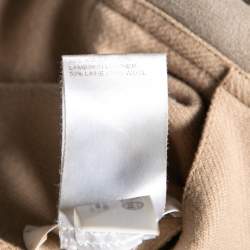 Pre Owned Chloe Off White Suede and Shearling Reversible Jacket S