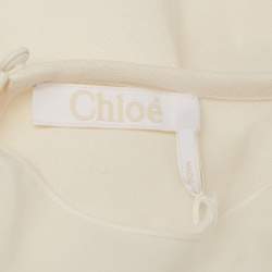 Chloe White Cotton Lace Crew Neck Top L