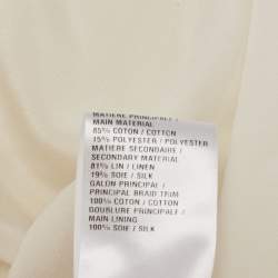 Chloe White Cotton Lace Crew Neck Top L