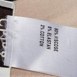 Pre Owned Chloe Blush Pink Jersey V-Neck Gathered Waist Top M