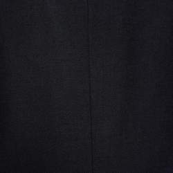 Pre Owned Chloe Grey Linen Blend Crystal Embellished Collar Blazer L