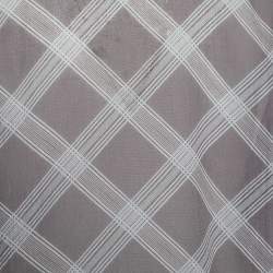 Chloe Grey Check Print Cotton Ruffle Detail Oversized Blouse L