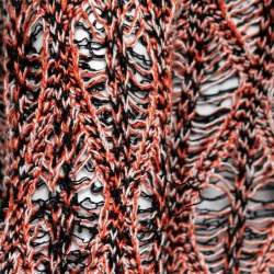 Pre Owned Chloe Orange Multicolor Knit Mini Dress S