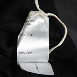 Pre Owned Chloe Grey Rhinestone-Embellished Silk Jacket M