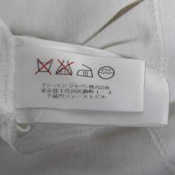 Pre Owned Chloe White Cotton Ruffled Sleeve Round Neck Top XL