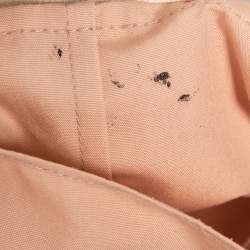 Pre Owned Chloe Light Pink Cotton Tie Bow Shoulder Detail Midi Dress M