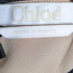 Pre Owned Chloe Black Lace Overlay Long Sleeve Top M