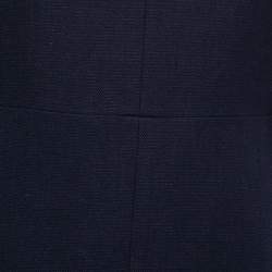 Chloé Navy Blue Wool Flared Dress M