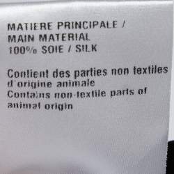 Pre Owned Chloe Black Silk Double Breasted Top M