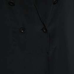 Pre Owned Chloe Black Silk Double Breasted Top M