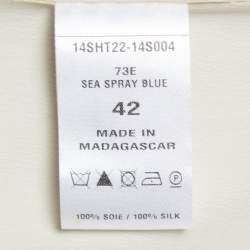 Pre Owned Chloe Blue Silk Crepe Sleeveless Top L