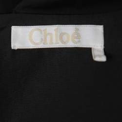 Chloe Black Cotton Double Breasted Blouse M