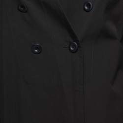 Chloe Black Cotton Double Breasted Blouse M
