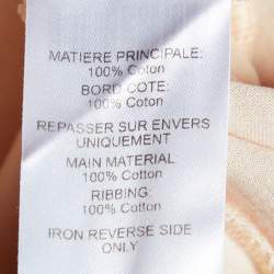 Pre Owned Chloe Light Pink Femininity Logo Printed Cotton Oversized T-Shirt S