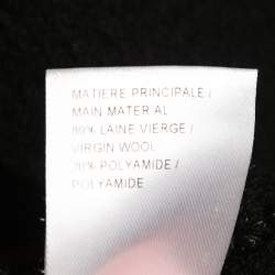 Pre Owned Chloe Black Wool Flared Long Coat S