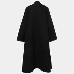 Chloe Black Wool Flared Long Coat S