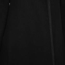 Pre Owned Chloe Black Wool Flared Long Coat S