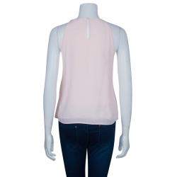 Pre Owned Chloe Pale Pink Silk Sleeveless Top  S