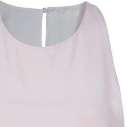 Pre Owned Chloe Pale Pink Silk Sleeveless Top  S