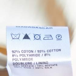 Pre Owned Chloe Pink Floral Jacquard Ruffle Sleeve Dress S