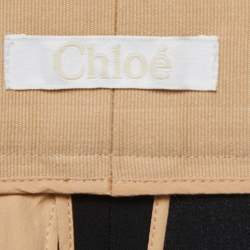 Pre Owned Chloe Black Crepe Straight Fit Pants M