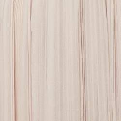 Chloe Pink Silk Chiffon Pleated Midi Skirt S