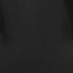 Pre Owned Chloe Black Crepe & Silk Chiffon V-Neck Full Sleeve A-Line Midi Dress M