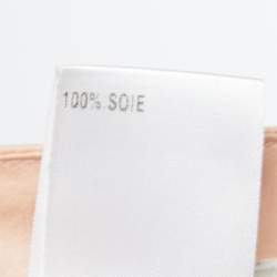 Pre Owned Chloe Vintage Silk Chiffon Sheer Top & Satin Silk Pleated Mini Skirt S