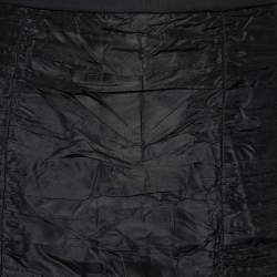 Pre Owned Chloe Black Silk Ruched Mini Skirt M