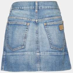 Chloe Blue Denim Jupe Mini Skirt M