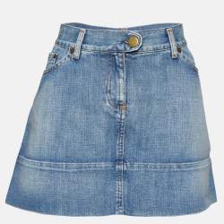 Chloe Blue Denim Jupe Mini Skirt M