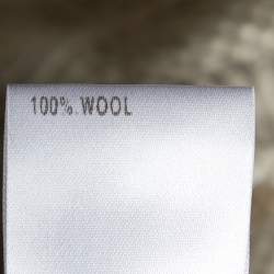 Pre Owned Chloe Beige Wool Knit Tie Detail Cropped Cardigan S