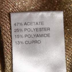 Pre Owned Chloe Multicolor Lurex Knit Long Sleeve Top L