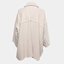 Chloe Light Grey Wool Coat M