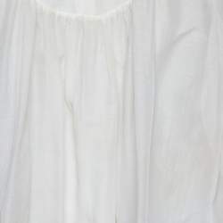 مملوكة مسبقًا Chloe Beige Cotton & Silk Oversized Top M