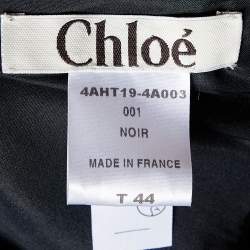 Pre Owned Chloe Black Silk beaded Detail Top M