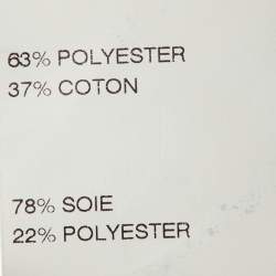 Pre Owned Chloé Brown Lurex & Cotton Ruffled Mini Dress L