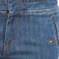 Chloe Blue Denim Elastic Waist Jeans S Waist 28"
