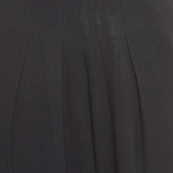 Pre Owned Chloe Black Crepe Pleated Trousers XS