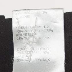 Pre Owned Chloe Black Crepe Pleated Trousers XS