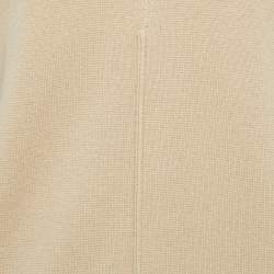 Pre Owned Chloé Light Brown Cashmere Sweater Mini Dress S