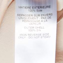 Pre Owned Chloe X Corita Kent Pansy Pink Slogan Print Silk Shirt M