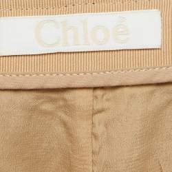 Chloe Black Wool Knit Button Detail Mini Skirt S