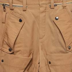 Pre Owned Chloe Brown Wool Pocket Detail Knit Trousers S