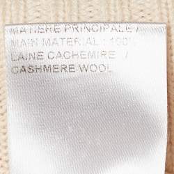 Chloe Cream Cashmere Wool Knit Turtle Neck Sweater XS