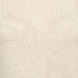 Chloe Cream Cashmere Wool Knit Turtle Neck Sweater XS