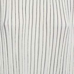 Chloe Off-White Patterned Knit Flared Sleeves Mini Dress L