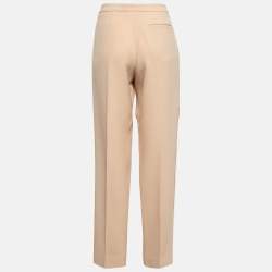 Chloe Light Beige Crepe Trousers M