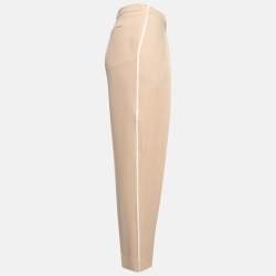 Chloe Light Beige Crepe Trousers M