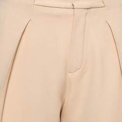 Chloe Light Beige Crepe Trousers M